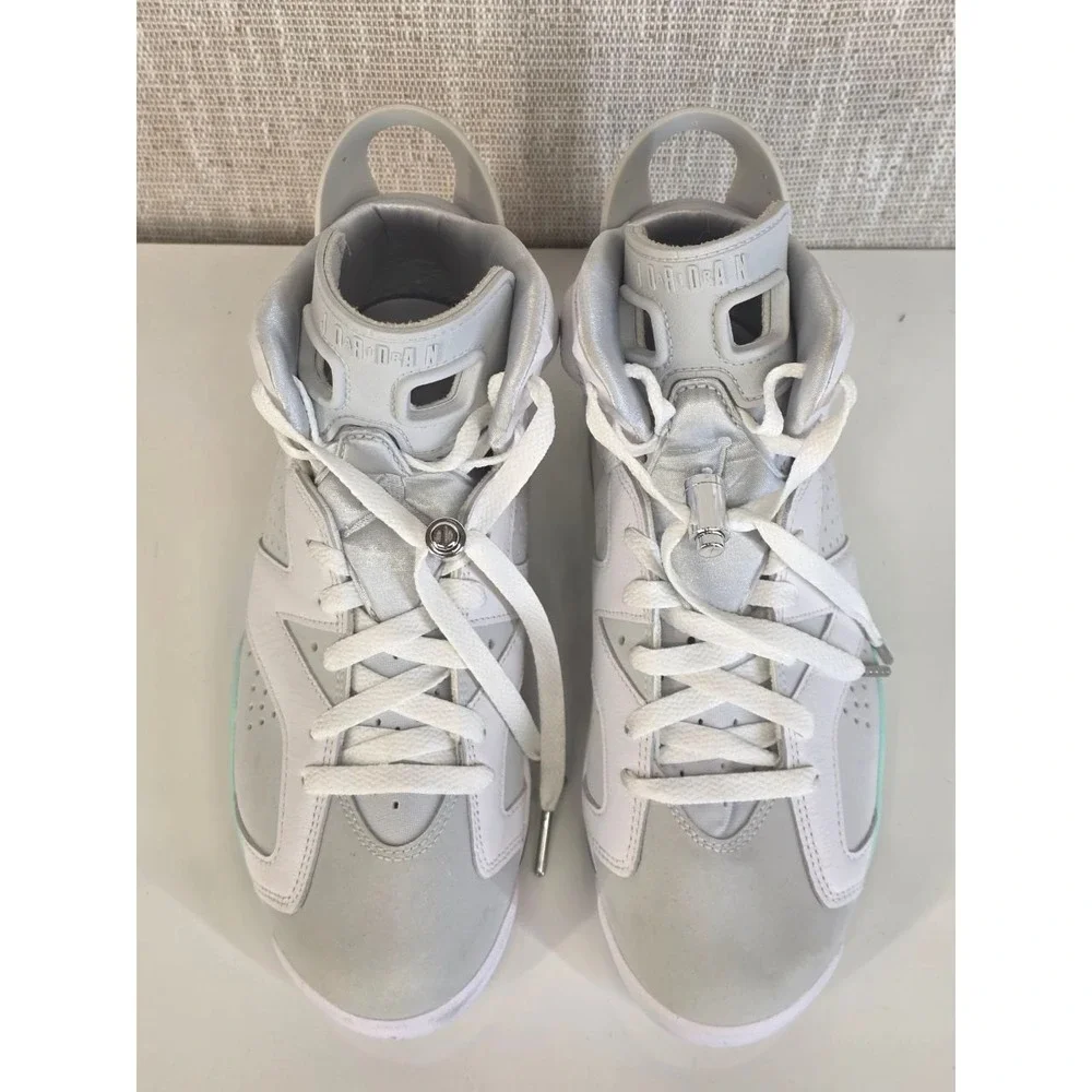 Nike‎ Air Jordan 6 Retro Mint Foam White Grey Sneakers DQ4914-103 8.5 052/024